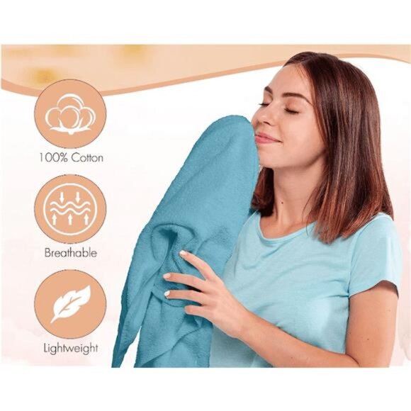 Linen Terry Bath Towel 100% Cotton Towels & Washcloths, Multicolor, - Picture 7 of 7